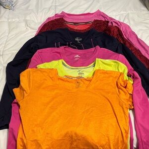 Multiple Women’s Workout Tops Long & Short Sleeve